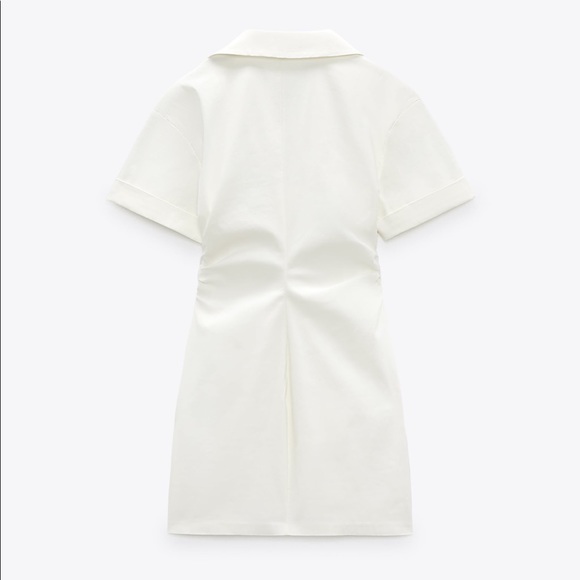 Zara Stretchy Linen Blend Dress - Picture 13 of 15